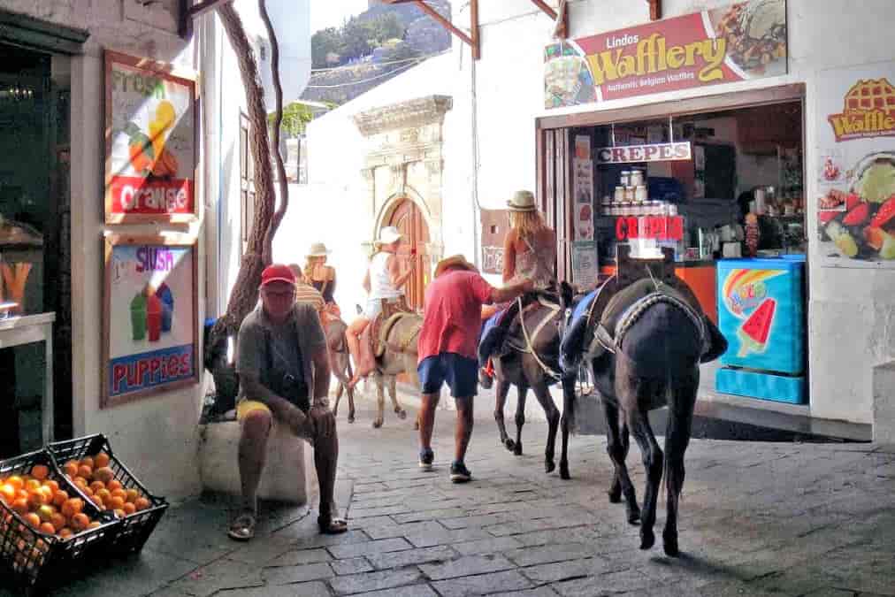 Zentrum von Lindos