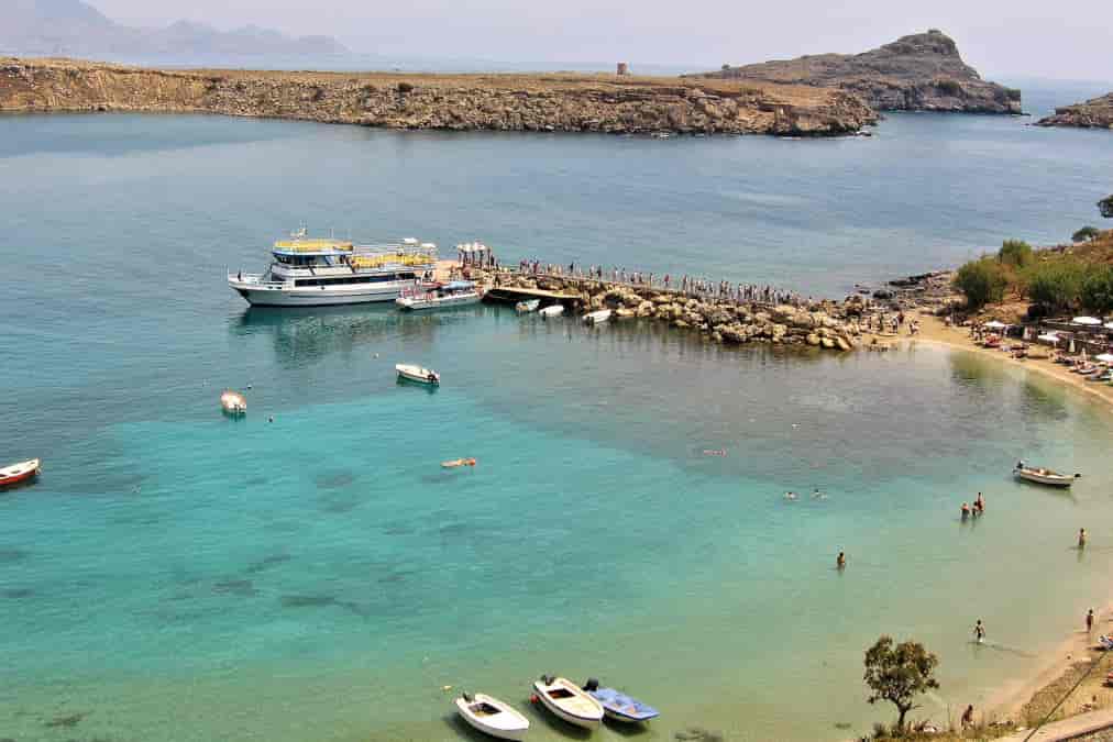 Boot-Trip zur Lindos Ortschaft