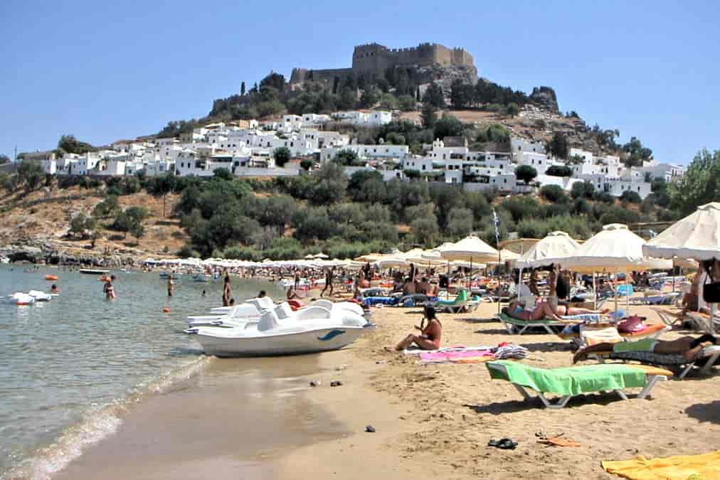 Boot-Trip zur Lindos Ortschaft